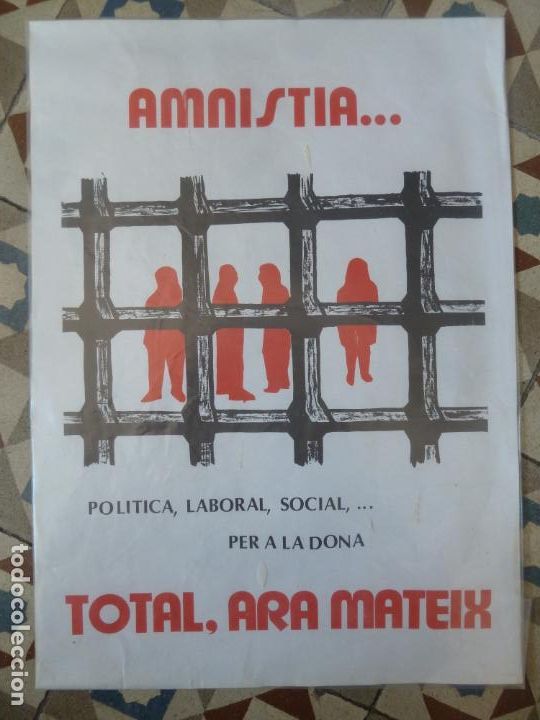 Affiches Politiques: amnistia total ara mateix poster cartel original politico a&ntilde;os 70