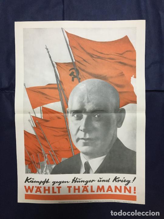 Affiches Politiques: John Heartfield. Ernst Th&auml;lmann. K&auml;mpft gegen Hunger... De carpeta Plakatkunst im Klassenkampf, 1974