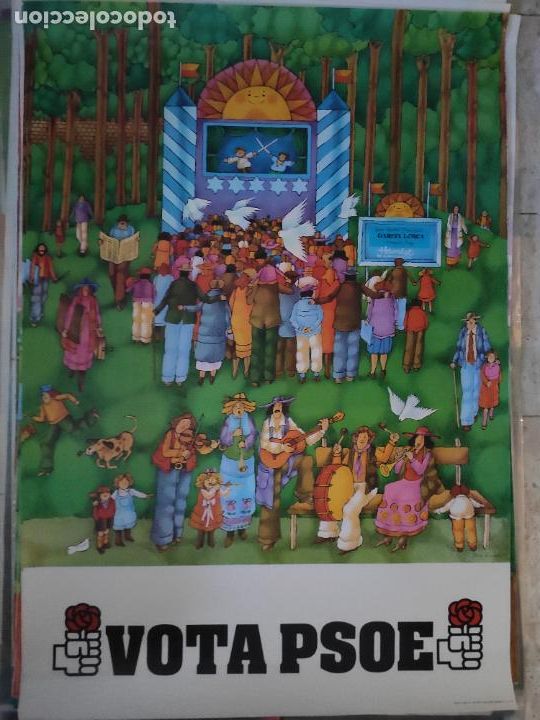 Affiches Politiques: CARTEL ELECTORAL VOTA PSOE . 1979 - JOSE RAMON
