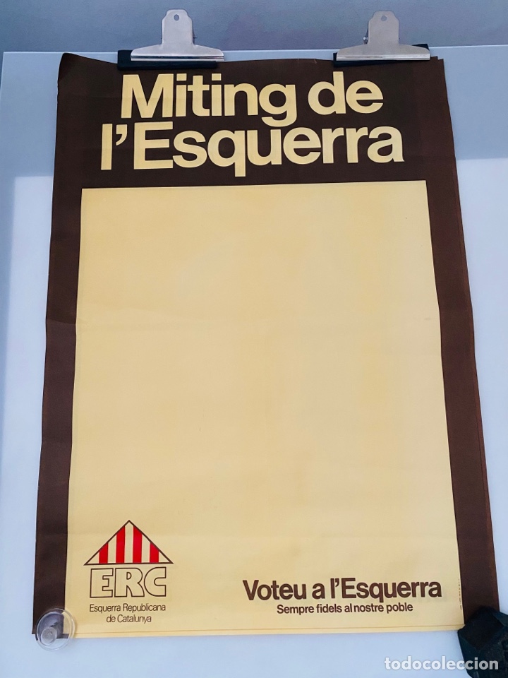 Carteles pol&iacute;ticos: Cartel ERC 1979 - Foto 1