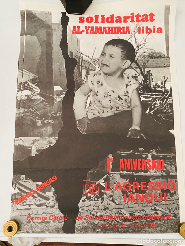 Affiches Politiques: Solidaritat Libia Cartel pol&iacute;tico