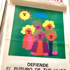 Carteles Políticos: CARTEL POLÍTICO CONTRARIO A LA CONSTITUCIÓN ESPAÑOLA,1978,FUERZA NUEVA,FUERZA JOVEN,FALANGE,FRANCO. Lote 284509733