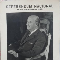 Carteles Políticos: CARTEL FRANCO REFERENDUM 1966. Lote 293970733