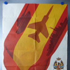 Carteles Políticos: CARTEL DIA DE LAS FUERZAS ARMADAS, BARCELONA - AÑO 1981. Lote 311424598
