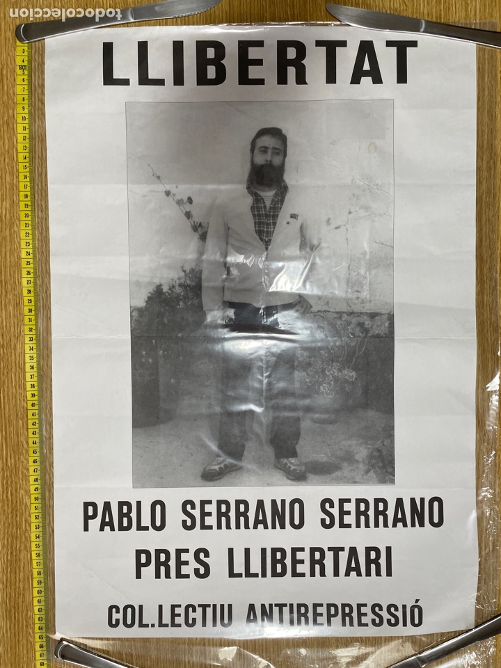 Cartazes Pol&iacute;ticos: Cartel original a&ntilde;os 80 Llibertat Pablo Serrano Serrano