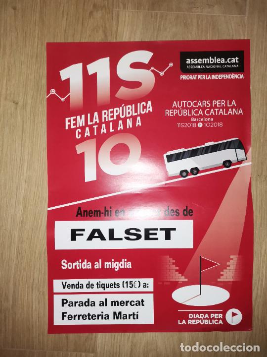 Plakate Politik: cartell cartel pol&iacute;tico poster ANC Diada 1 octubre 2018 independencia Catalunya estelada Falset