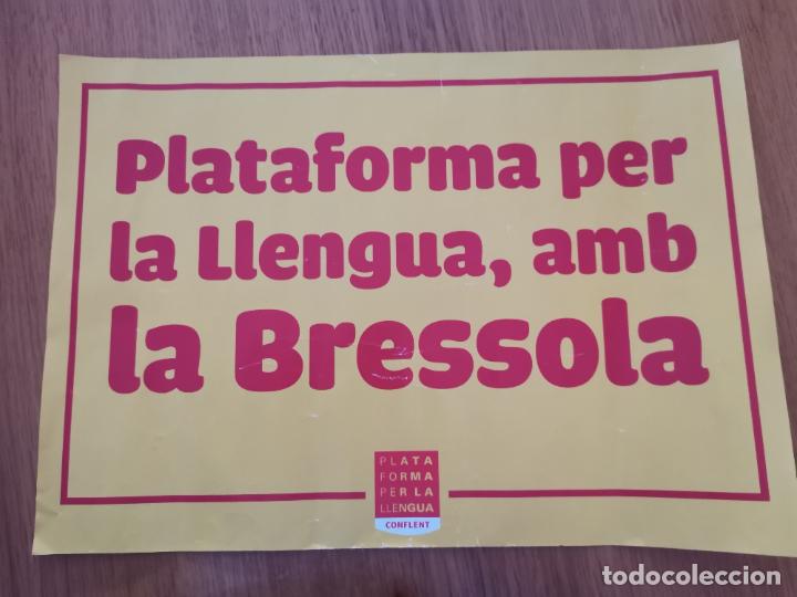 Affiches Politiques: cartel cartell politic politica plataforma per la llengua la bressola catal&agrave; catalunya nord