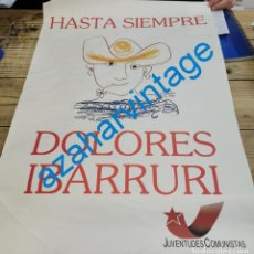 Carteles Políticos: CARTEL DOLORES IBARRURI PCE, PABLO PICASSO, MUY RARO, 48X68 CMS. Lote 336571193