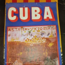 Carteles Políticos: CUBA, ASTA LA VICTORIA SÍ, XX ANIVERSARIO DE LA REVOLUCIÓN, ABRIL-MAYO 1972. CARTEL 72X50 CM. Lote 363258535