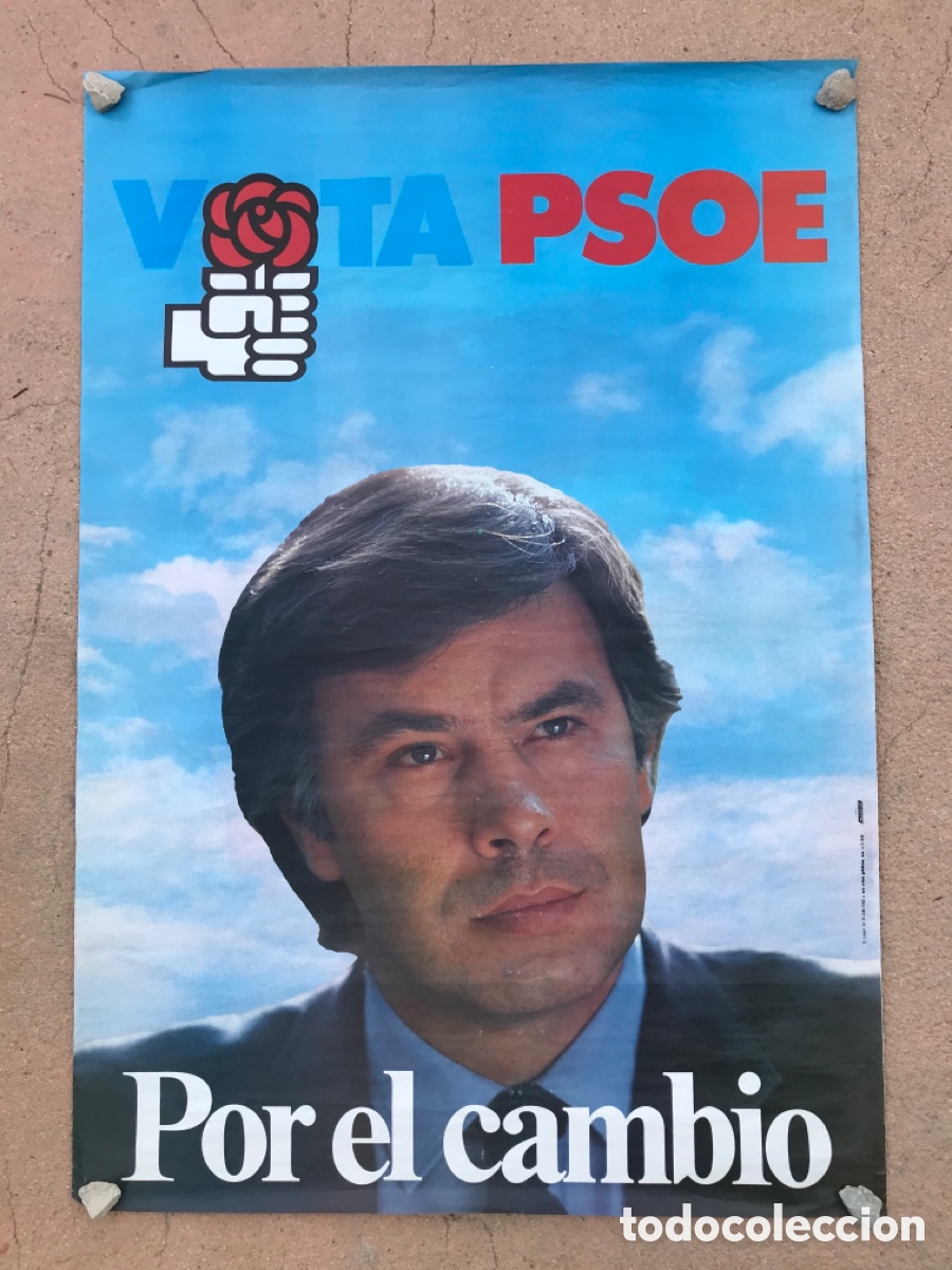 Affissi Politici: Cartel original elecciones 1982 PSOE
