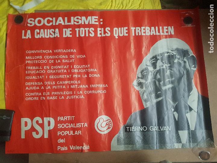 Carteles pol&iacute;ticos: TIERNO GALVAN - Foto 1