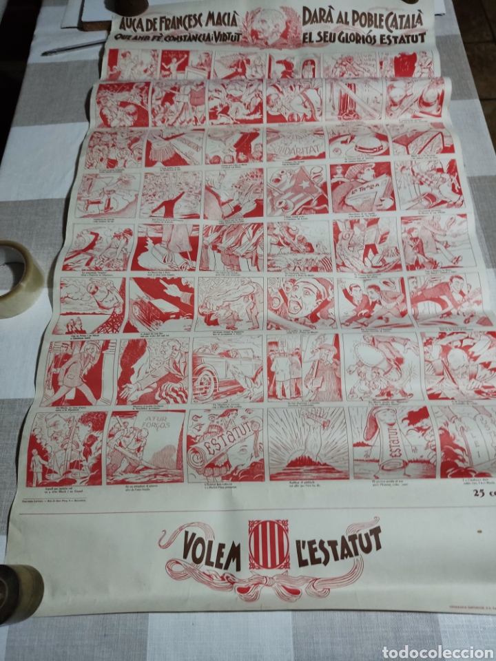 Affiches Politiques: Cartel Auca de Francesc Macia estatut catala