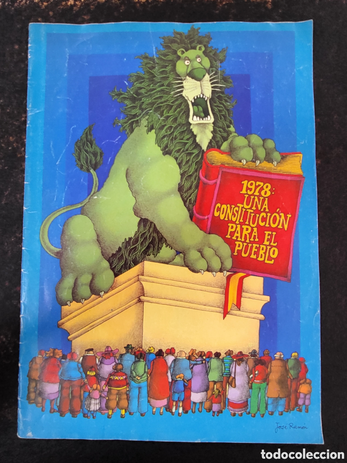 Plakate Politik: Folleto Primera Constituci&oacute;n 1978. Una Constituci&oacute;n para el pueblo. 6 de diciembre 1978