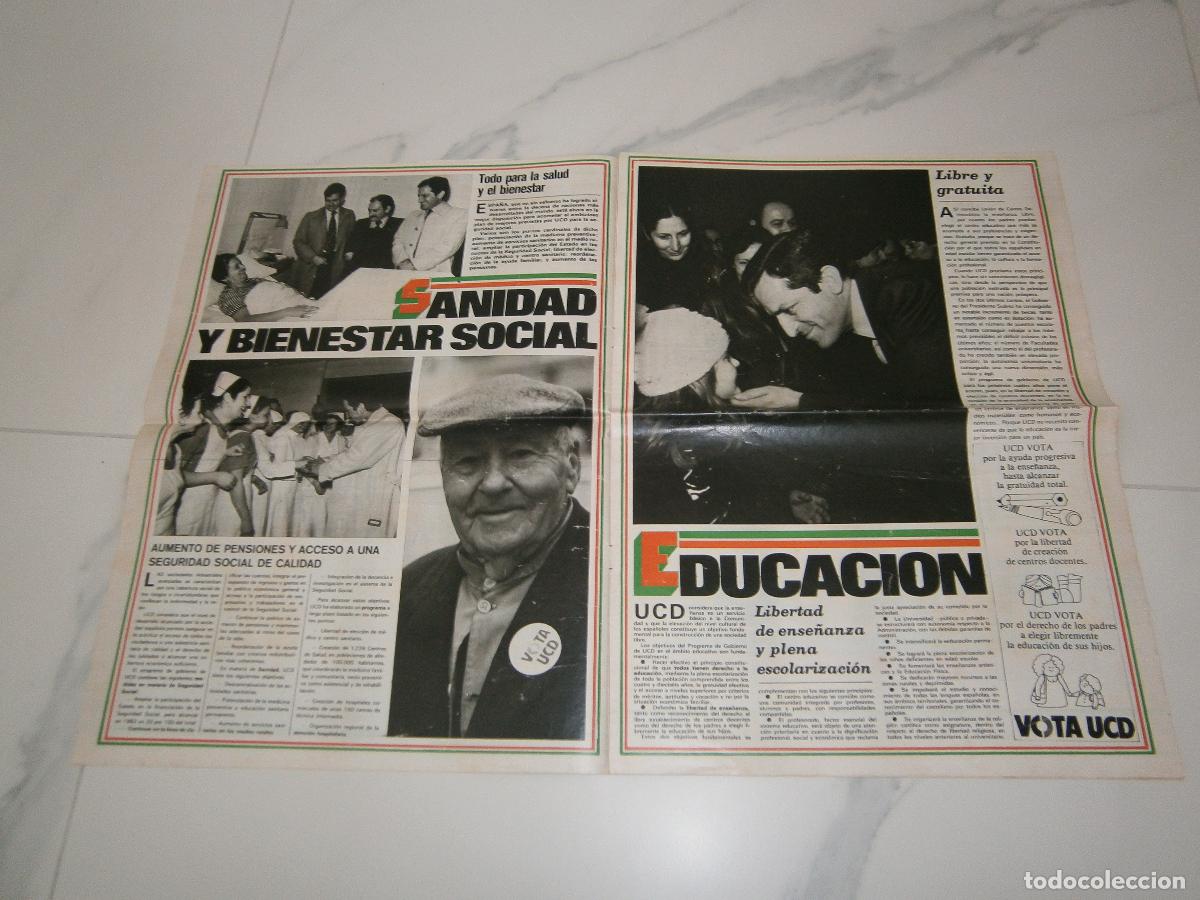 Carteles pol&iacute;ticos: Elecciones 1979 - Programa electoral UCD - Suarez en campa&ntilde;a - Foto 3