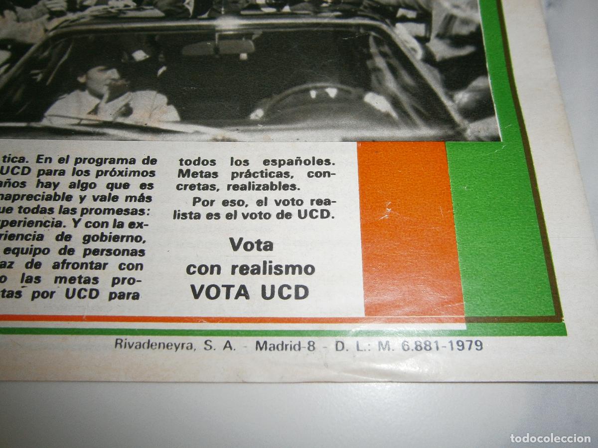 Carteles pol&iacute;ticos: Elecciones 1979 - Programa electoral UCD - Suarez en campa&ntilde;a - Foto 4