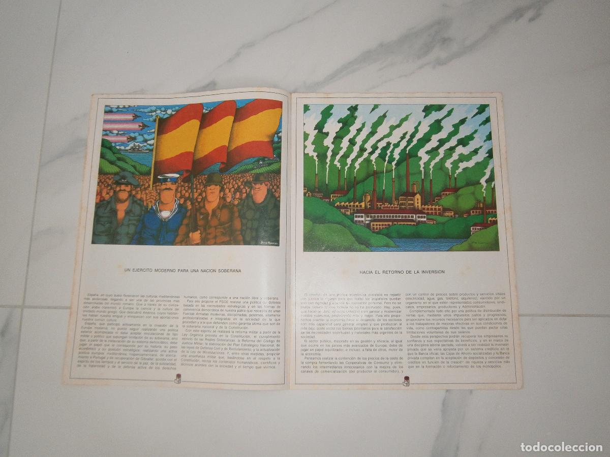 Carteles pol&iacute;ticos: Elecciones 1979 - Programa electoral PSOE - Contiene poster - Foto 2