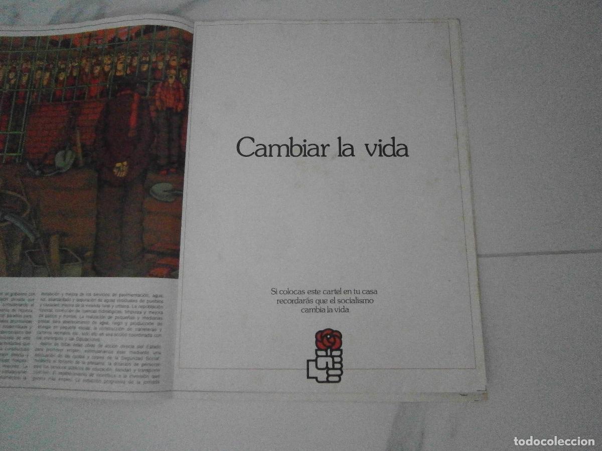 Carteles pol&iacute;ticos: Elecciones 1979 - Programa electoral PSOE - Contiene poster - Foto 3