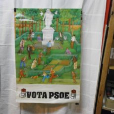 Carteles Políticos: ANTIGUO CARTEL ELECTORAL POLITICO VOTA PSOE AÑO 1979 DIBUJANTE JOSE RAMON ARO ARTES GRAFICAS 98X68