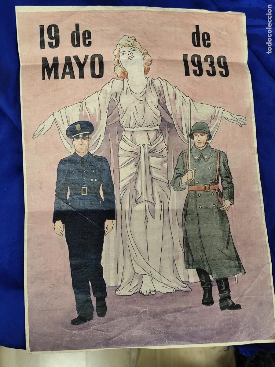 Affiches Politiques: CARTEL DESFILE DE LA VICTORIA FRANCO 19 DE MAYO DE 1939