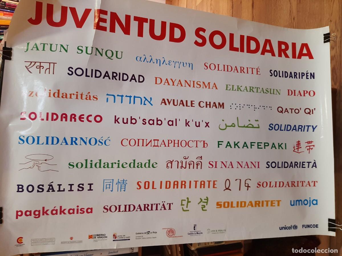 Carteles pol&iacute;ticos: P&oacute;ster. Juventud solidaria - Foto 1