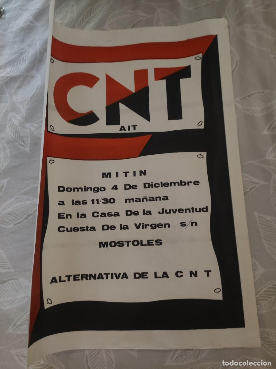 Carteles pol&iacute;ticos: Poster CNT Mitin M&oacute;stoles - Foto 1