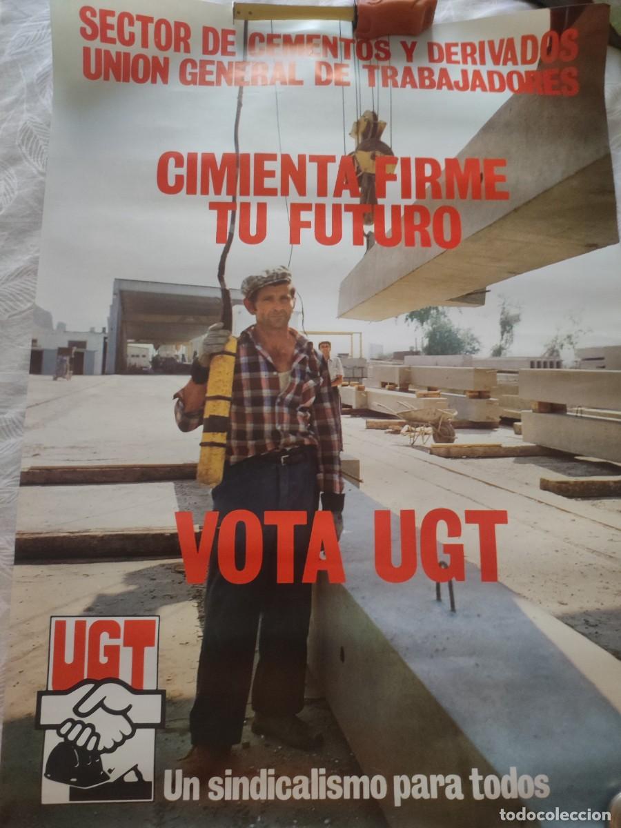Carteles pol&iacute;ticos: Poster UGT Sector de Cementos - Foto 1