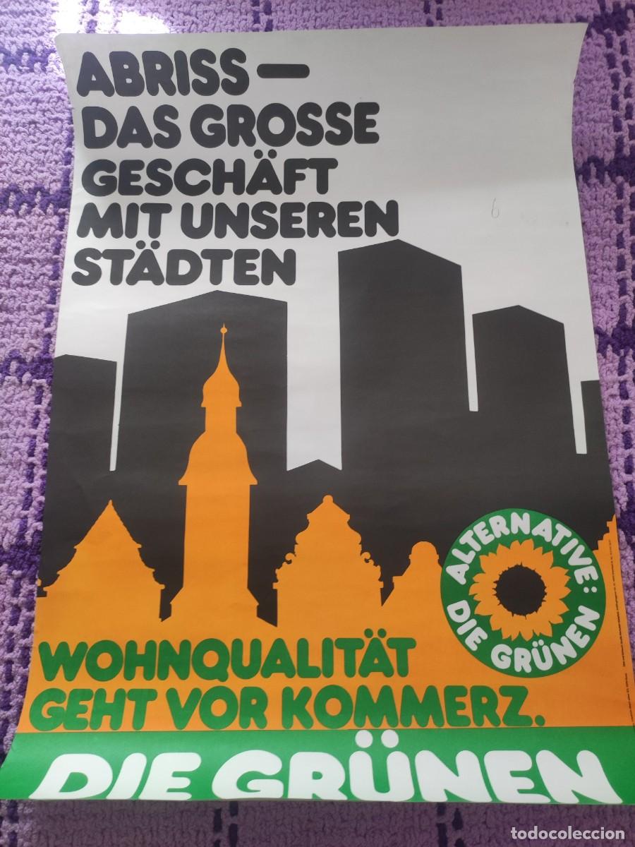 Carteles pol&iacute;ticos: Poster Alem&aacute;n Die Grunen Edificio - Foto 1