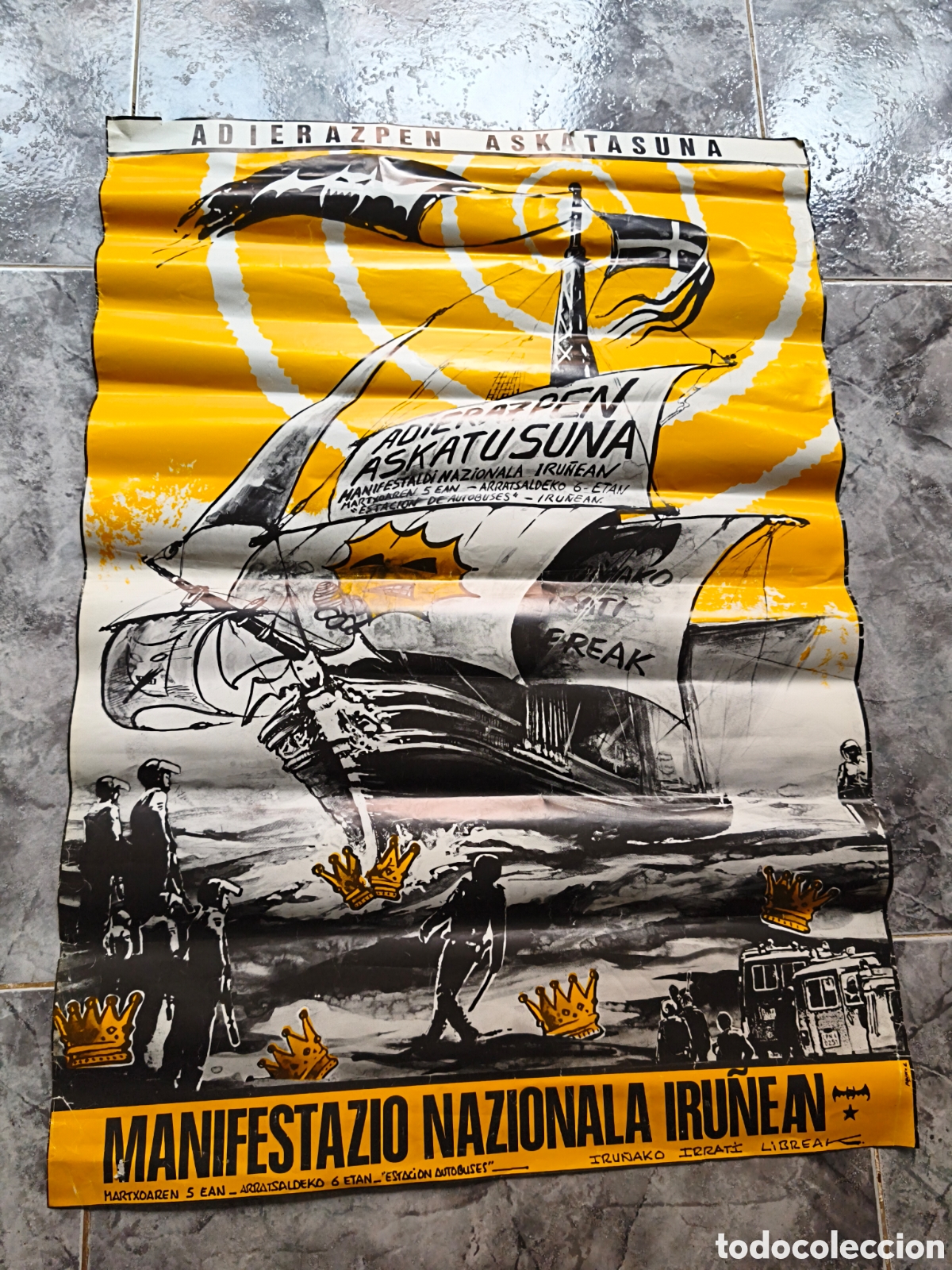 Affiches Politiques: Poster Manifestazio nazionala Iru&ntilde;ean