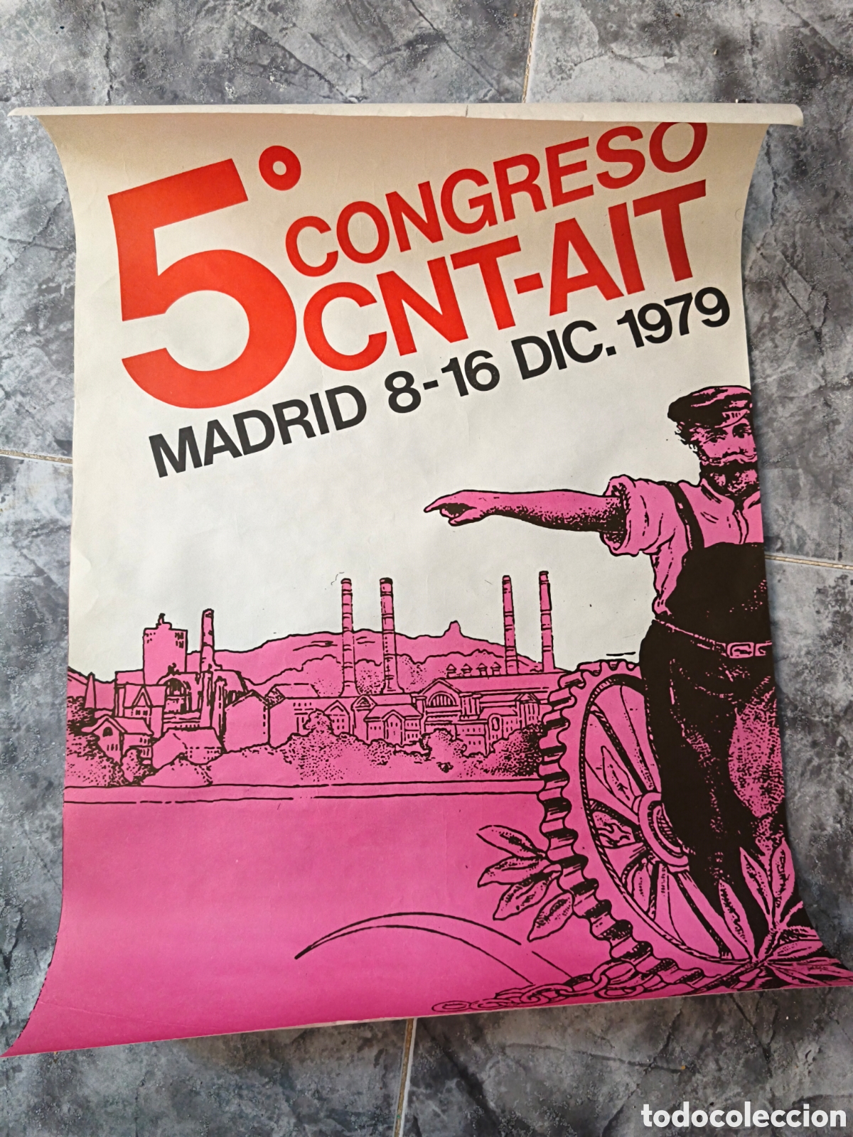 Affiches Politiques: Poster 5&deg; Congreso CNT AIT 1979