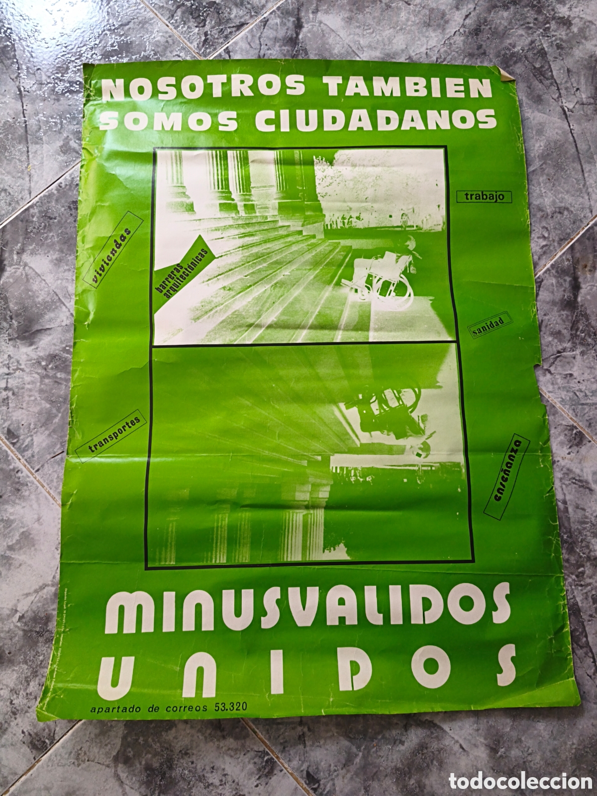 Carteles pol&iacute;ticos: Poster Minusvalidos unidos - Foto 1