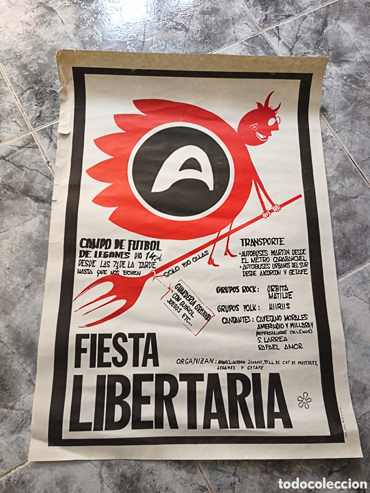 Affissi Politici: Poster Fiesta Libertaria a&ntilde;os 80
