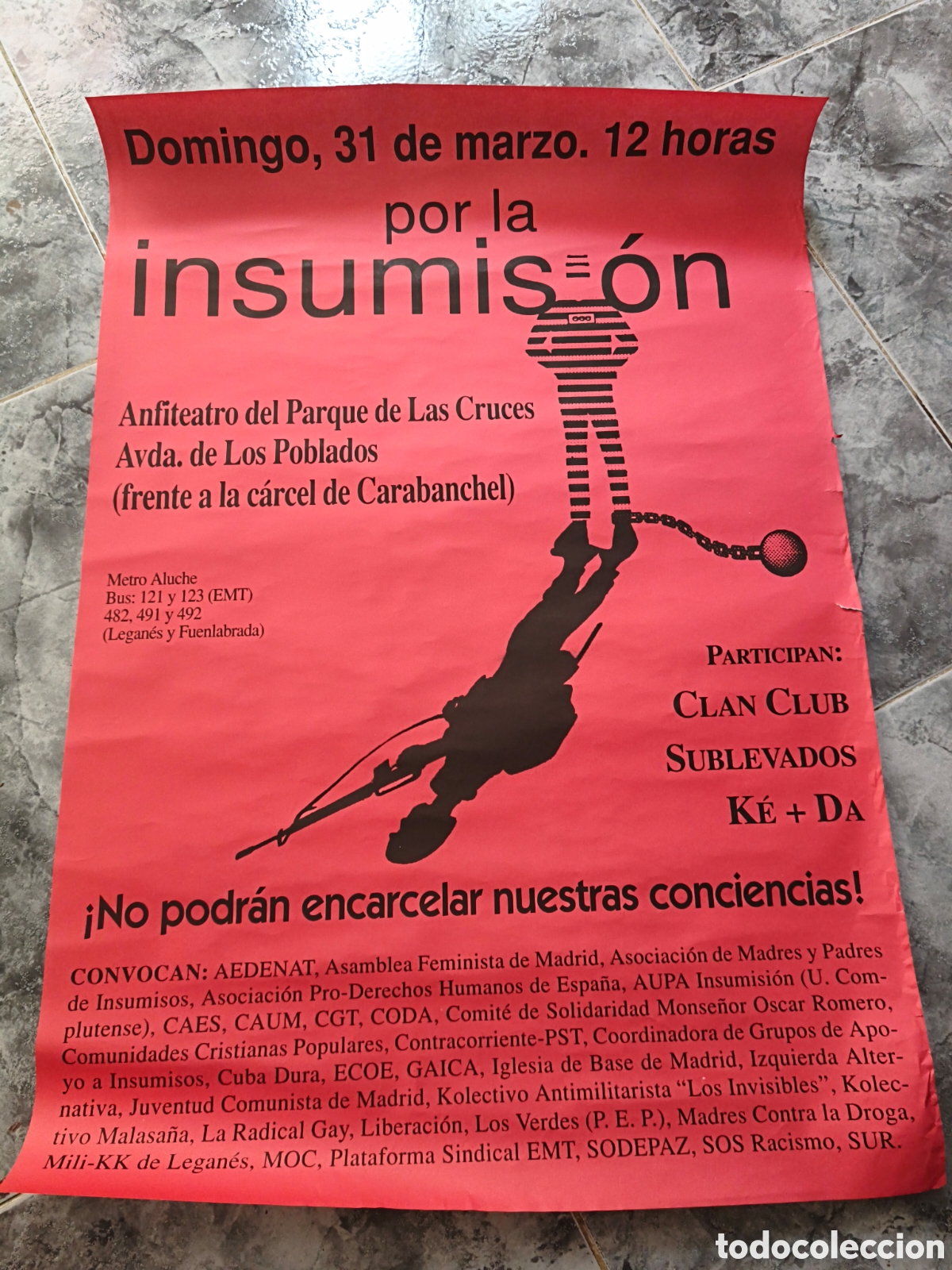 Affissi Politici: Poster Encuentro Insumisi&oacute;n Carabanchel