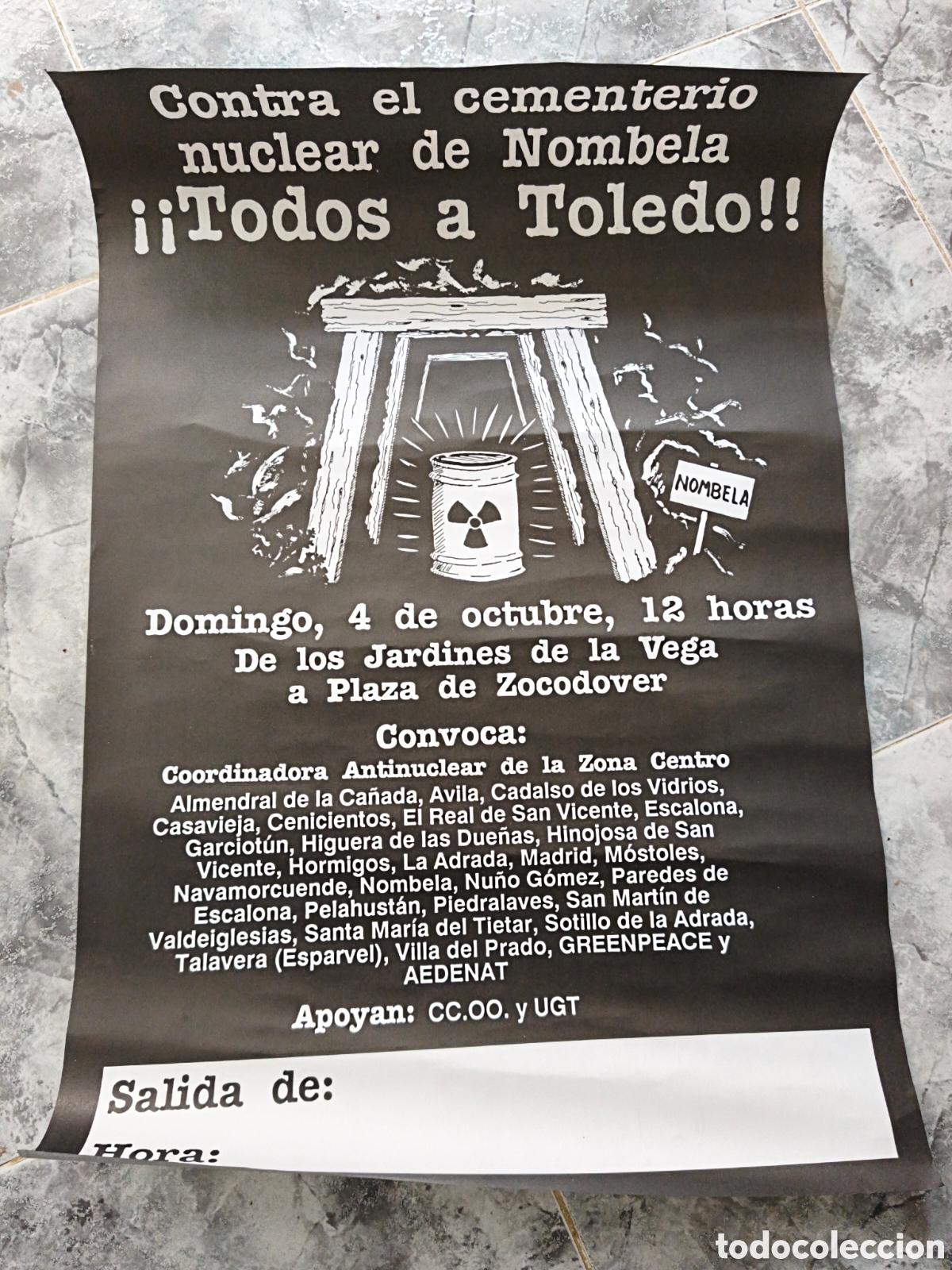 Affissi Politici: Poster Contra el cementerio nuclear de Nombela