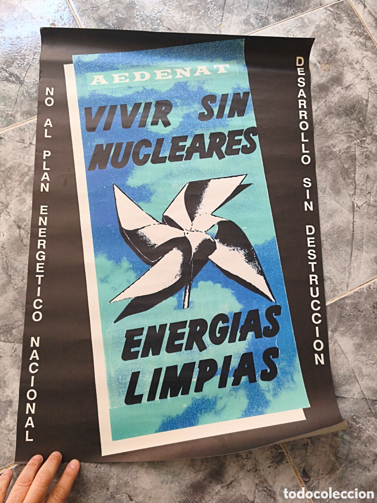 Carteles pol&iacute;ticos: Poster Vivir sin nucleares - Foto 1