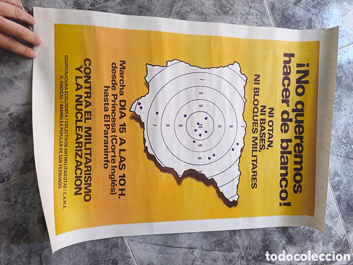 Affissi Politici: Poster No queremos hacer de blanco