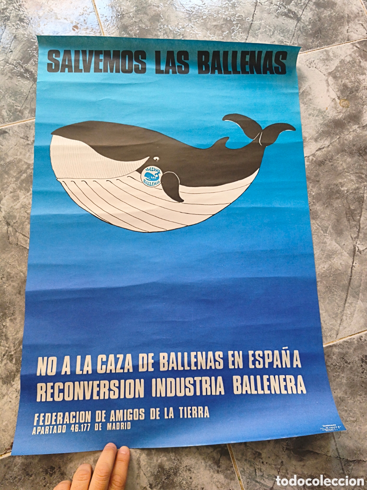 Affissi Politici: Poster Salvenos las ballenas