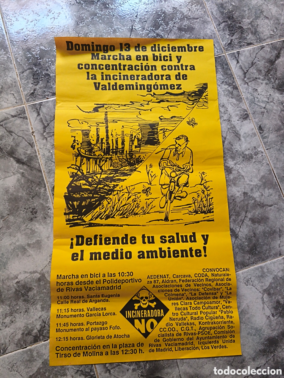 Carteles Pol&iacute;ticos: Poster Contra la Incineradora de Valdemingomez