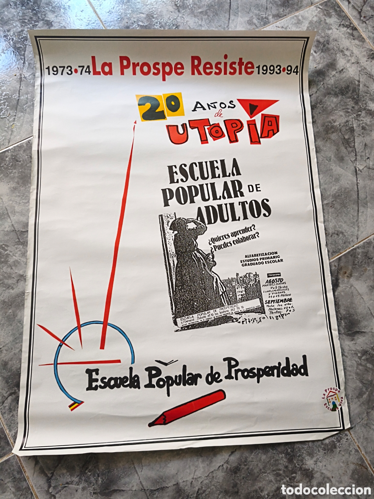 Carteles pol&iacute;ticos: Poster La Prospe resiste - Foto 1
