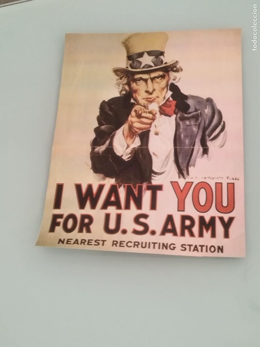 Carteles Pol&iacute;ticos: Poster central de revista, cartel de reclutamiento &rdquo;I Want You for U.S. Army&rdquo;. T&iacute;o Sam.