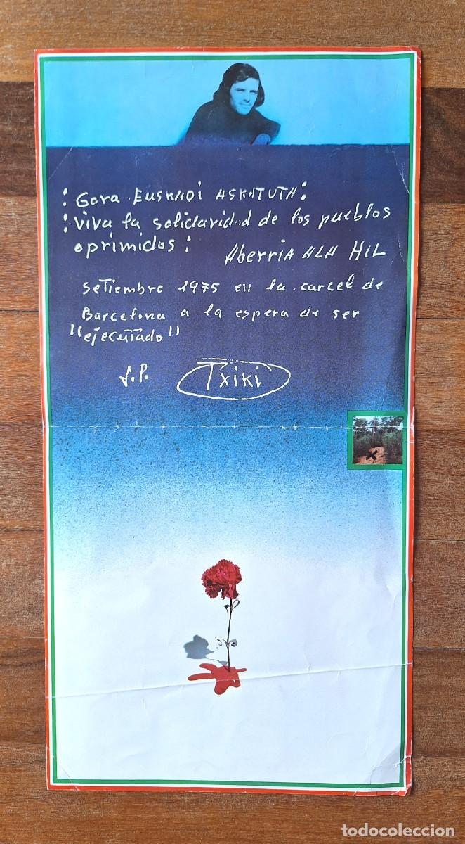 Cartazes Pol&iacute;ticos: Cartel Original/ Euskadi Pa&iacute;s Vasco/ 1975/ TXIKI/ Gora Euskadi Askatuta.