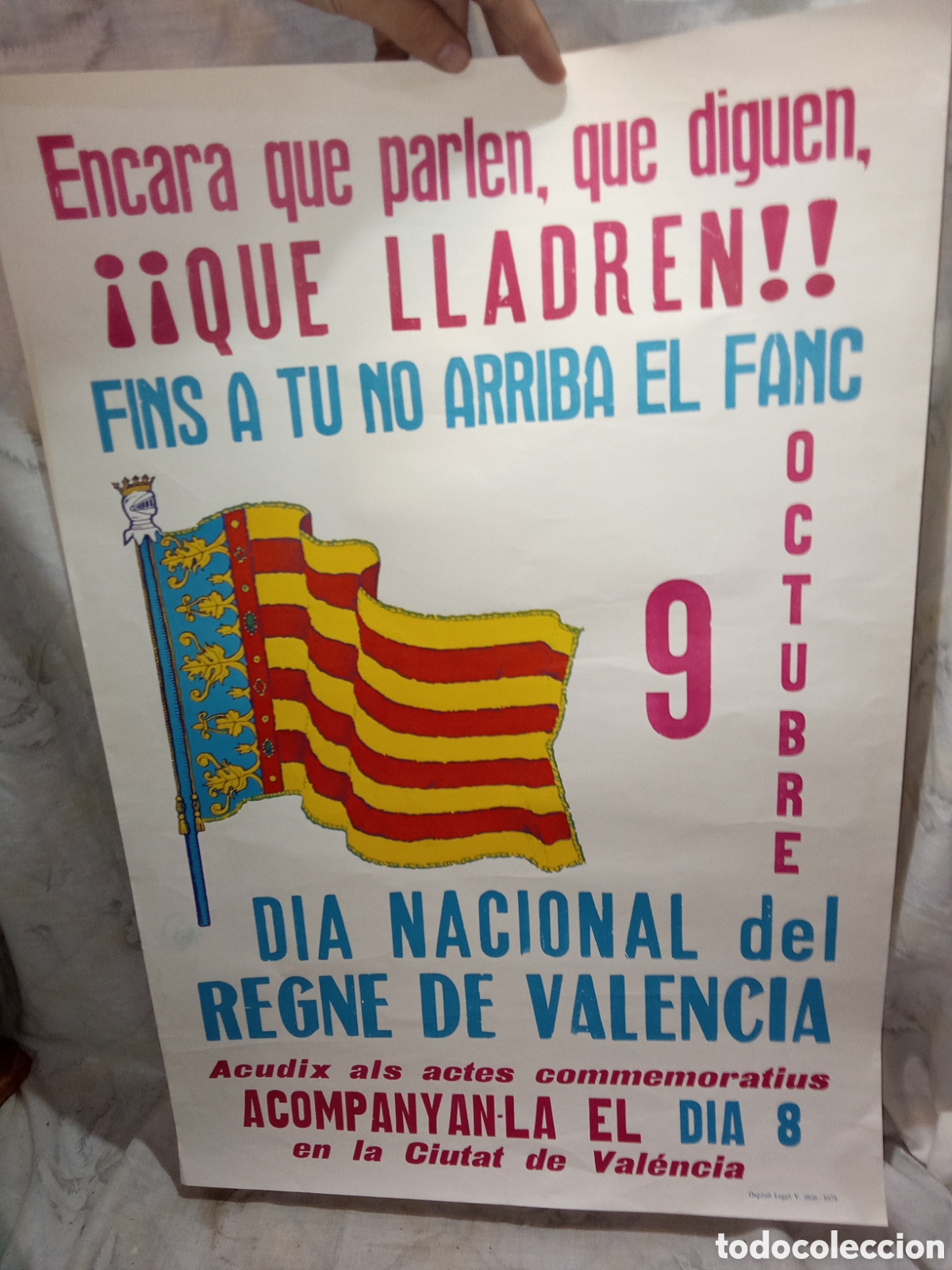 Carteles Pol&iacute;ticos: CARTEL 9 D'OCTUBRE, DIA NACIONAL DEL REGNE VALENCI&Agrave;