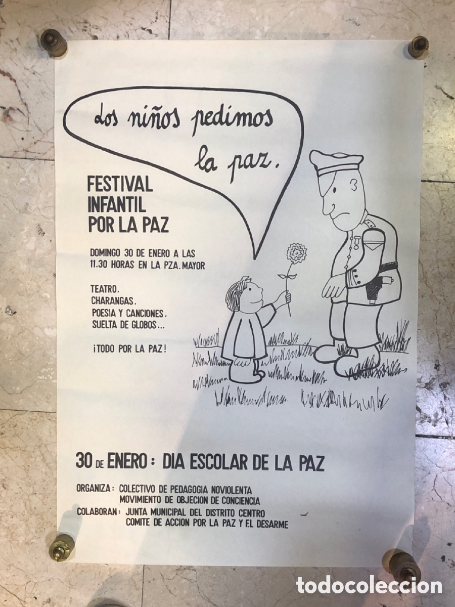 Carteles Pol&iacute;ticos: P&oacute;ster - los ni&ntilde;os pedimos La Paz