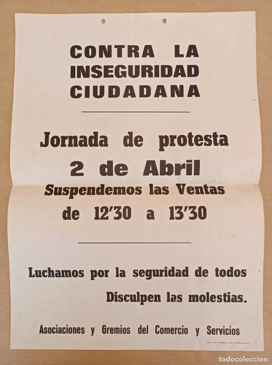 Carteles Pol&iacute;ticos: CARTEL CONTRA LA INSEGURIDAD CIUDADANA - &Eacute;POCA TRANSICI&Oacute;N