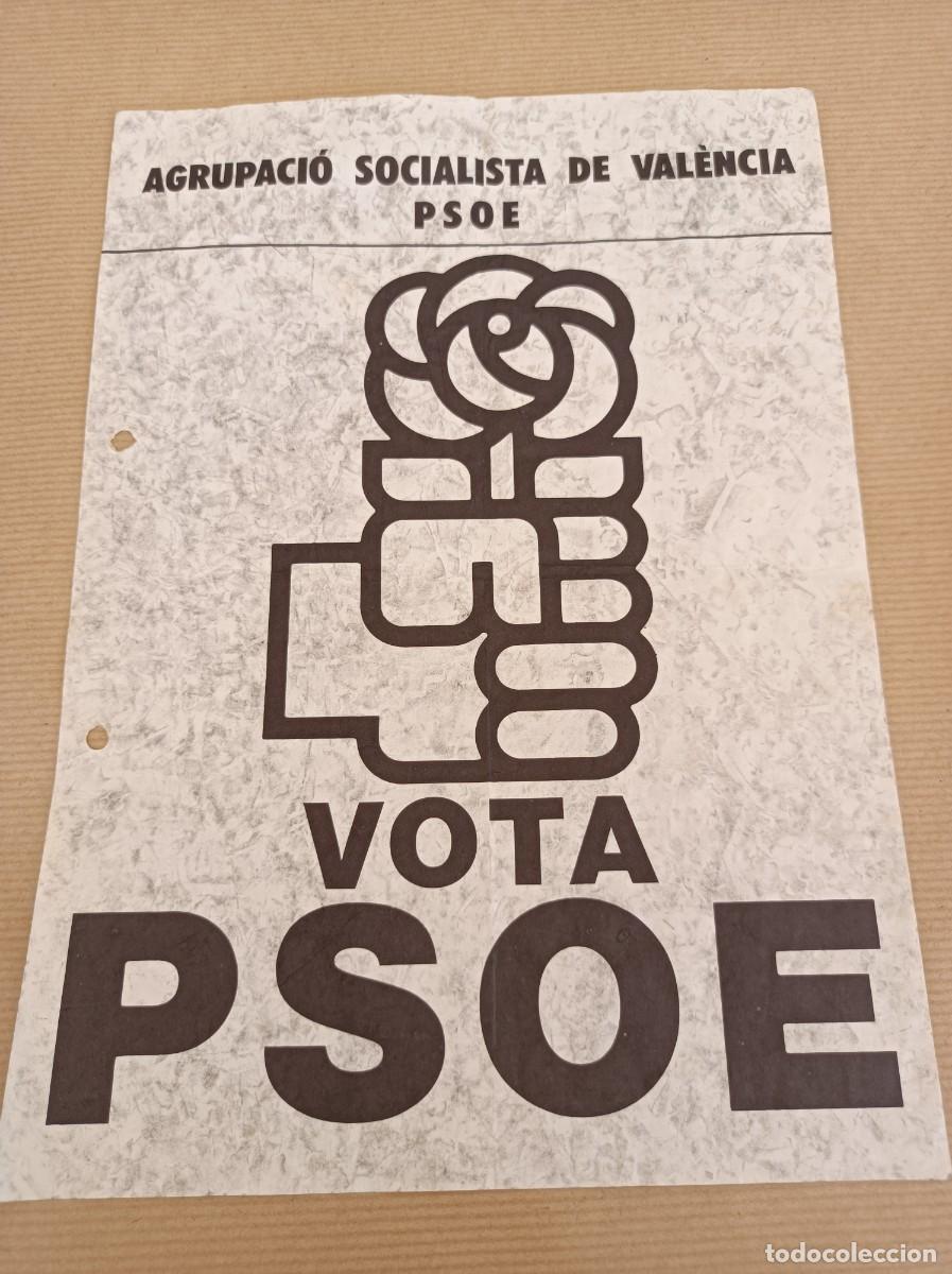 Carteles Pol&iacute;ticos: CARTEL VOTA PSOE 1979 - &Eacute;POCA TRANSICI&Oacute;N