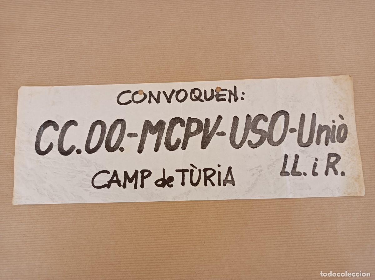 Carteles Pol&iacute;ticos: CARTEL MCPV CAMP DEL TURIA MOVIMENT COMUNISTA DEL PA&Iacute;S VALENCI&Agrave;- &Eacute;POCA TRANSICI&Oacute;N