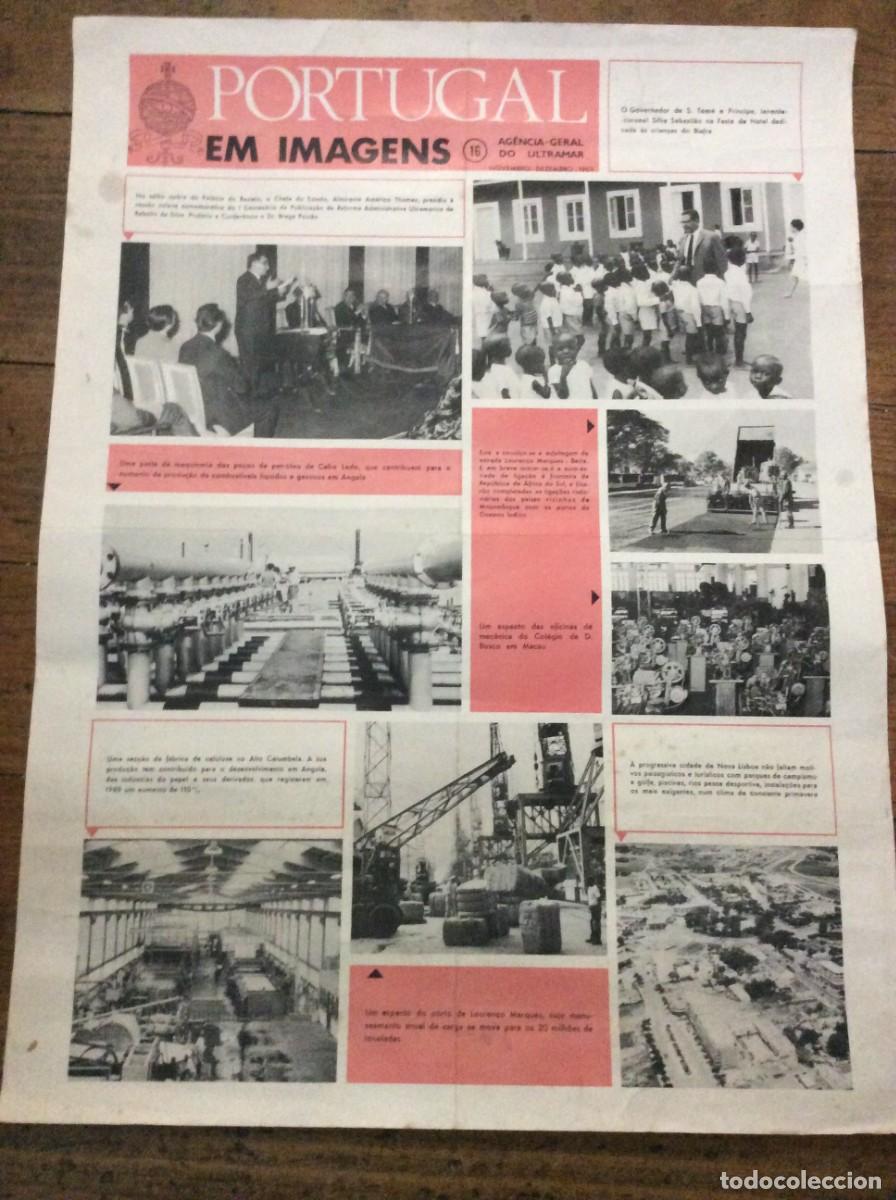 Carteles Pol&iacute;ticos: Estado Novo. Portugal em imagens ( Cartaz ). Editado por Ag&ecirc;ncia Geral do Ultramar, 1969. Raro