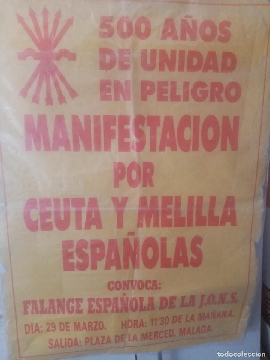 Carteles Pol&iacute;ticos: CARTEL 500 A&Ntilde;OS DE UNIDAD EN PELIGRO CEUTA Y MELILLA