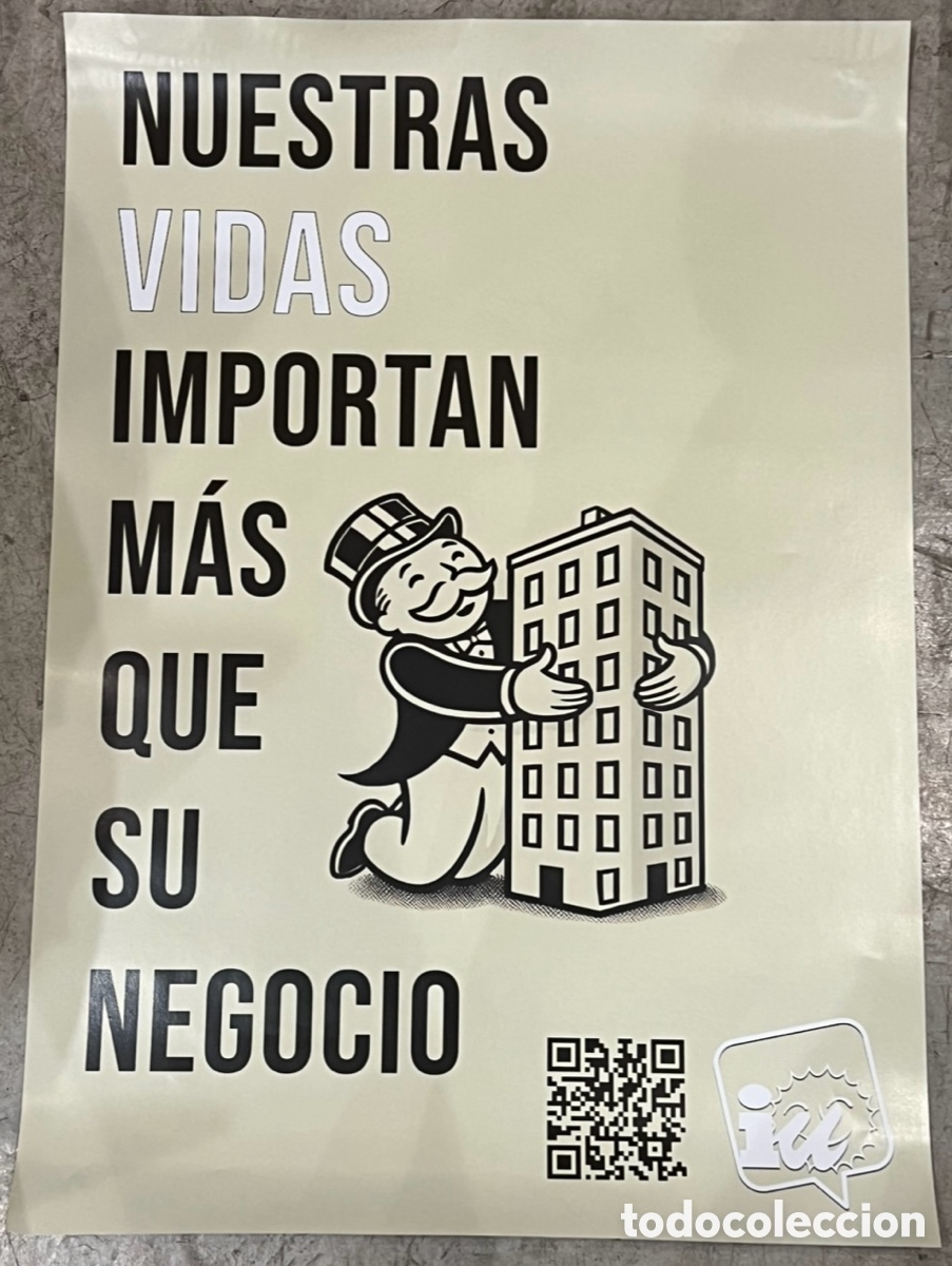 Carteles pol&iacute;ticos: Cartel Pol&iacute;tico. IU. Nuestras vidas importan m&aacute;s que su negocio. C&oacute;rdoba. 2000&rsquo;.