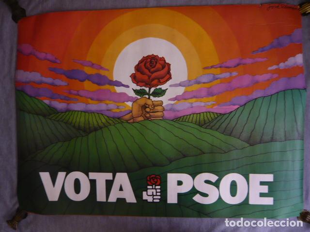 Plakate Politik: CARTEL VOTA PSOE 1979 DE JOSE RAMON SANCHEZ ILUSTRADOR 95 X 68 CM