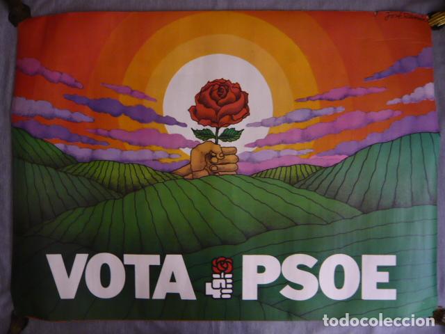 Plakate Politik: CARTEL VOTA PSOE 1979 DE JOSE RAMON SANCHEZ ILUSTRADOR 95 X 68 CM
